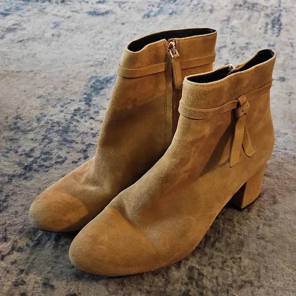 Tan Kate Spade Knott Mid Boot - 9 - Picture 7 of 7